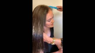 How to put in 100 strands of hair tinsel a minute  for salon stylists FunHairShop [upl. by Thenna]