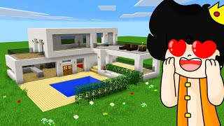 MINECRAFT 🏡 COMO HACER UNA CASA MODERNA [upl. by Pentheas]