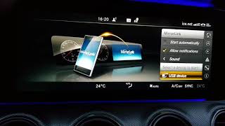 Enable Mirrorlink from Engineering Mode on Mercedes EClass w213 2017 [upl. by Della]