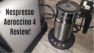 Nespresso Aeroccino 4 Milk Frother Review  Worth upgrading from the Aeroccino 3 [upl. by Ruthi]