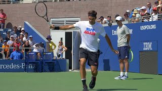 Roger Federer Backhand Slow Motion  ATP Tennis One Handed Backhand Technique [upl. by Adiehsar818]