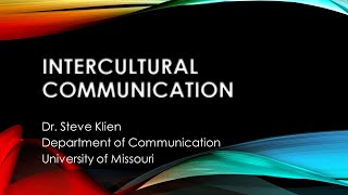 Intercultural Communication [upl. by Goober]