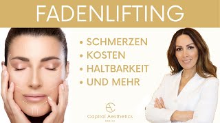 Fadenlifting  Schmerzen Kosten Haltbarkeit  Dr Brüggemann  Capital Aesthetics Berlin [upl. by Storm859]