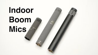 3 Professional Indoor Boom Microphones Sennheiser Schoeps Audio Technica [upl. by Lyrred]