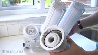 How to install a Reverse Osmosis Water Filter System  Finerfilters [upl. by Asenev]