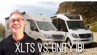 Pleasureway Plateau XLTS vs Leisure Travel Vans Unity Island Bed  Comparison Review [upl. by Engedus]