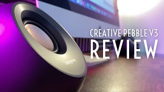 Creative Pebble V3 Review  Crisp Audio Compact Size AND LowCost [upl. by Gaspar]