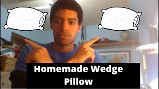 DIY How To Make Homemade Wedge Pillow [upl. by Graham]