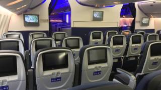 United Airlines BRAND NEW B777300ER walkthrough [upl. by Akinor695]