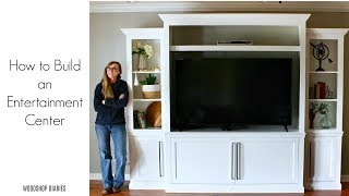 How to Build a Large DIY Entertainment Center [upl. by Scever]