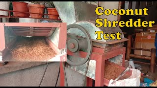 Coconut Husk Shredding Machine  Testing [upl. by Fromma]