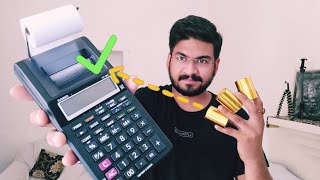 Printing Calculator Casio Hr 8rc harshitguptavlogs [upl. by Talia]