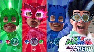 PJ Masks iPad Transform into Gekko Owlette Catboy Disney Junior [upl. by Labinnah]