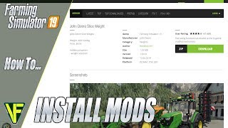 How To Install Mods in Farming Simulator 19 [upl. by Cart]