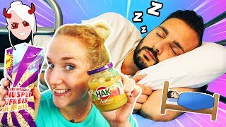 Nina schummelt bei AB INS BETT SLIME CHALLENGE Kaan wird richtig sauer [upl. by Hatnamas]