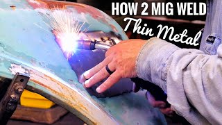 How to MIG Weld THIN Sheet Metal Plus BONUS Content [upl. by Yelknirb]