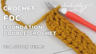 Crochet Chainless Foundation Double Crochet  FDC [upl. by Teresa]