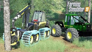 FS19 Forestry Mods  Farming Simulator 19 Logging Mods  LS19 John Deere Skidder [upl. by Yewed774]