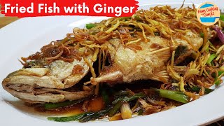 Yummy Crispy Fried Fish with Ginger and Soy Sauce in 15 Mins [upl. by Ecnerrat]