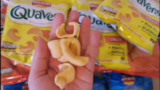 Walkers crisps Walkers Quavers Cheese unpacking emilyhchannel3303 [upl. by Halie]