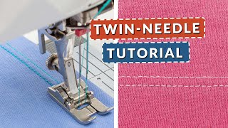 TwinNeedle Success Master Hemming Knits On A Sewing Machine [upl. by Norward]