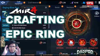 MIR4  Crafting Epic Ring [upl. by Nilatak43]