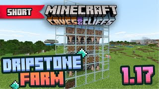 Simplest Dripstone Farm 117 Minecraft Bedrock   MCPE PS4 Xbox Windows 10 Switch  shorts [upl. by Jard]