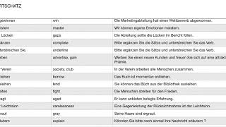 Deutsch  Aspekte  Wortschatz  C1  Kapitel 1 [upl. by Annwahsal736]