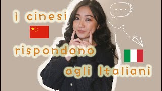 I cinesi rispondono agli italiani [upl. by Auqinehs]