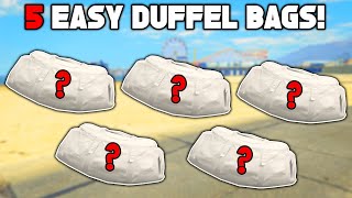 Top 5 Easiest Duffel Bags To Get In GTA 5 Online [upl. by Giacomo]