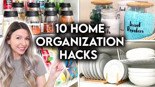 10 CLEVER HOME ORGANIZATION IDEAS  STORAGE HACKS [upl. by Tatum]