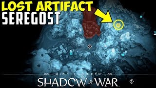 Location of the Lost Artifact in Seregost  East of the Fortress  MiddleEarth Shadow of War [upl. by Arded834]