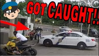 CAUGHT BY COPS GETTING GAS ON DIRT BIKE [upl. by Oiramed]