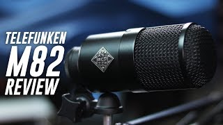 Telefunken M82 Broadcast Dynamic Mic Review  Test [upl. by Diamante]