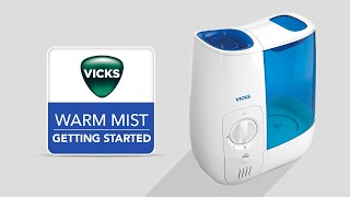 Vicks Warm Mist Humidifier VWM845  Getting Started [upl. by Ohce598]