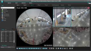 IDIS 12MP Fisheye Camera Demo in a Warehouse Setting [upl. by Casabonne]