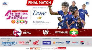 Nepal Vs Myanmar  Final Match  Vianet International Womens Championship  26 Feb 2025  LIVE [upl. by Ayenet]