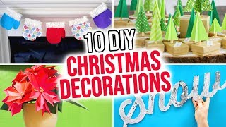 10 DIY Christmas Decorations [upl. by Rusel235]