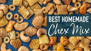 Chex Mix Recipe  BEST Chex Party Mix [upl. by Leihcey674]