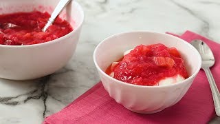 Rhubarb Compote Martha Stewart [upl. by Llerrot573]