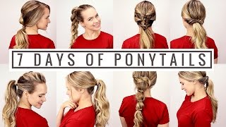 7 Days of Ponytails [upl. by Eellehs]