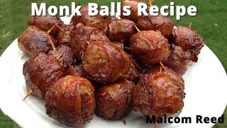 Moink Balls  Bacon Wrapped Meatballs with Malcom Reed HowToBBQRight [upl. by Ailima806]