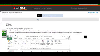 McGraw Hill Connect Accounting Excel Simulation [upl. by Eimarrej]