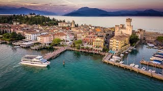 Sirmione  Thermal Baths  Medieval Rocca Scaligera Castle  Lake Garda  Northern Italy  4K [upl. by Eesac]