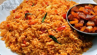 Tomato Rice Recipe Quick and Tasty Thakkali Sadam [upl. by Hachmann754]