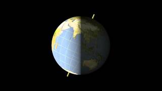 Earths Rotation Animation [upl. by Anoiek]