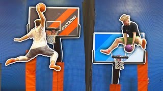 EPIC NBA SLAMBALL TRAMPOLINE BASKETBALL DUNKS [upl. by Nnov496]