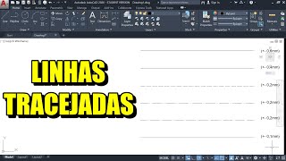 Linhas Tracejadas no AutoCAD NBR 6492 [upl. by Ecnerrot675]