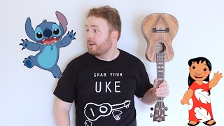 HAWAIIAN ROLLER COASTER RIDE  LILO amp STITCH EASY UKULELE TUTORIAL [upl. by Evangelin]