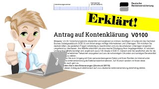 Kontenklärung erklärt Wie den Antrag V0100 ausfüllen [upl. by Antonius]